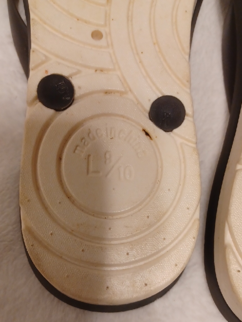 FILA Sport Black Flip Flop Sandals Sz 9/10 - Picture 5 of 7